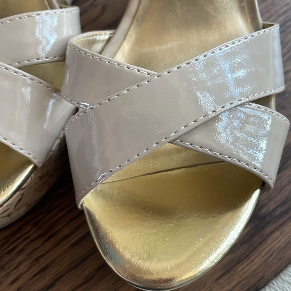Guess Patent Wedge Sandals - Picture 9 of 9